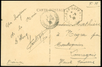 Carte postale en franchise de la baie d'Along avec CAD hex "Croiseur Suffren" (2.9.1939 - veille de la déclaration de guerre à l'Allemagne