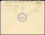 Lettre en franchise avec OBL mec "Castres Tarn" (nov 1939) + petit cachet violet illustré d'un cheval "centre d'acclimatation et de dressage - Castres".