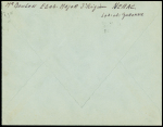 Lettre en franchise avec OBL mec "Nérac Lot et Garonne" (10 juil 40) + cachet violet "3ème région - état major - Rouen le vaguemestre" (unité repliée). TB