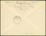 Lettre en franchise avec cachet violet "Frontstalag 212 gepruft 6" (Metz) + griffe encadrée "Gefangenenpost gebuhrenfrei !". TB
