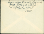 Italie n°432 + 433 en paire OBL grand CAD "XI gruppo sommergibili" (23.8.41 + base italienne de Bordeaux) sur lettre avec correspondance pour Gênes.