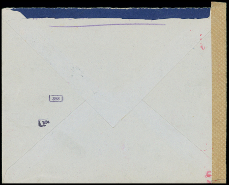 LVF n°10 OBL CAD "Feldpost" (6.11.42) sur lettre avec cachet rouge avec aigle "Dienststelle FP NR 03865A" et censure de l'OKW. TB