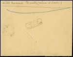 N°517 OBL Charolles Saône et Loire (14.11.44) sur lettre avec griffe "inadmis" + timbre-taxe n°73, association peu courante. TB