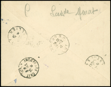 N°316 OBL horoplan "La Bastide Murat Lot" (1941) sur lettre recommandée pour le président du Conseil National à Vichy avec cachet rect rouge