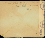 Lettre en franchise d'Ankara (1942) écrite par R.Roger aviateur vichyste réfugié en Turquie, adressée en Algérie avec censure allemande. TB