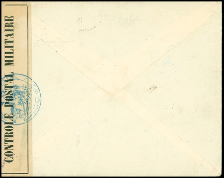 Hongrie n°458 OBL Budapest (sept 1939) sur lettre pour un sujet allemand interné avec censure WE 382 et petit cachet rect noir "CRE Fort Carré Antibes"