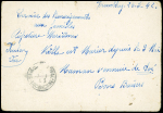 Entier carte postale 80c Pétain avec complément de taxe perçu OBL Villeparisis (1942) pour un marin à Hanoï avec censure allemande. TB