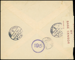 Levant n°49 OBL grand CAD à pont "Poste aux armées FFL BPM 6" (1943) sur lettre pour le Sénégal. TB