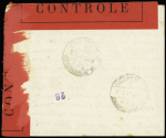 Grande Bretagne n°214 OBL grand CAD à pont "Poste aux armées FFL BCM1" (Beyrouth - 1944) sur aérogramme adressé à un marin des FNFL à Londres avec rare censure