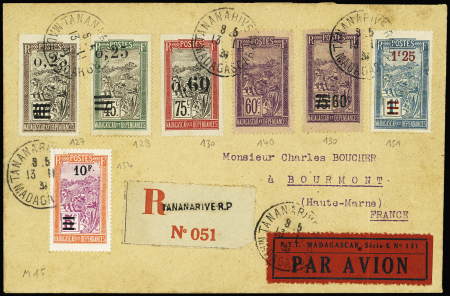 14/23.11.1931 Tananarive - France par Moench et Burtin (M15 Madagascar), TB