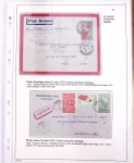 Ensemble de 69 premiers vols et lettres par avion sur les liaisons postales aériennes de Madagascar (1935 - 1947) avec les vols intérieurs