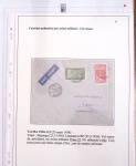 Ensemble de 69 premiers vols et lettres par avion sur les liaisons postales aériennes de Madagascar (1935 - 1947) avec les vols intérieurs