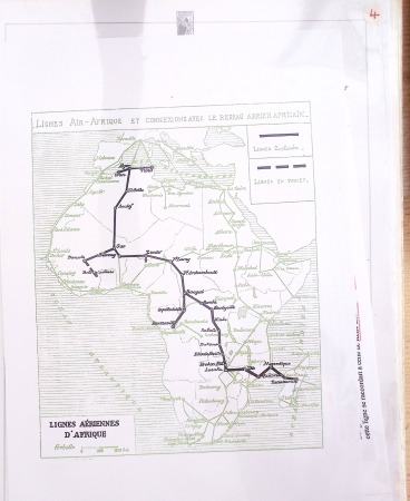 Ensemble de 69 premiers vols et lettres par avion sur les liaisons postales aériennes de Madagascar (1935 - 1947) avec les vols intérieurs