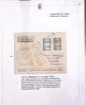 Ensemble de 69 premiers vols et lettres par avion sur les liaisons postales aériennes de Madagascar (1935 - 1947) avec les vols intérieurs