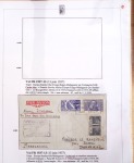 Ensemble de 69 premiers vols et lettres par avion sur les liaisons postales aériennes de Madagascar (1935 - 1947) avec les vols intérieurs