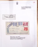 Ensemble de 69 premiers vols et lettres par avion sur les liaisons postales aériennes de Madagascar (1935 - 1947) avec les vols intérieurs
