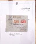 Ensemble de 69 premiers vols et lettres par avion sur les liaisons postales aériennes de Madagascar (1935 - 1947) avec les vols intérieurs