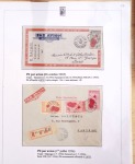 Ensemble de 69 premiers vols et lettres par avion sur les liaisons postales aériennes de Madagascar (1935 - 1947) avec les vols intérieurs