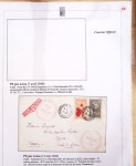 Ensemble de 69 premiers vols et lettres par avion sur les liaisons postales aériennes de Madagascar (1935 - 1947) avec les vols intérieurs