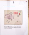 Ensemble de 69 premiers vols et lettres par avion sur les liaisons postales aériennes de Madagascar (1935 - 1947) avec les vols intérieurs