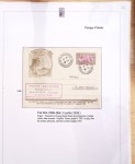 Ensemble de 69 premiers vols et lettres par avion sur les liaisons postales aériennes de Madagascar (1935 - 1947) avec les vols intérieurs