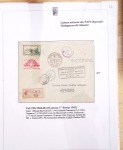 Ensemble de 69 premiers vols et lettres par avion sur les liaisons postales aériennes de Madagascar (1935 - 1947) avec les vols intérieurs