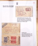 Ensemble de 69 premiers vols et lettres par avion sur les liaisons postales aériennes de Madagascar (1935 - 1947) avec les vols intérieurs