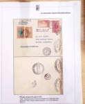 Ensemble de 69 premiers vols et lettres par avion sur les liaisons postales aériennes de Madagascar (1935 - 1947) avec les vols intérieurs