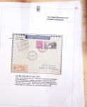 Ensemble de 69 premiers vols et lettres par avion sur les liaisons postales aériennes de Madagascar (1935 - 1947) avec les vols intérieurs
