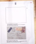 Ensemble de 69 premiers vols et lettres par avion sur les liaisons postales aériennes de Madagascar (1935 - 1947) avec les vols intérieurs