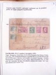 Collection de 82 plis dans un classeur de bureau blanc avec descriptions : "Dix-huit ans de liaisons postales aériennes avec Madagascar (1929 - 1946)"