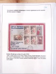 Collection de 82 plis dans un classeur de bureau blanc avec descriptions : "Dix-huit ans de liaisons postales aériennes avec Madagascar (1929 - 1946)"