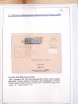 Collection de 82 plis dans un classeur de bureau blanc avec descriptions : "Dix-huit ans de liaisons postales aériennes avec Madagascar (1929 - 1946)"