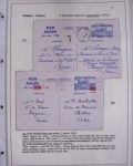 48 plis dans un classeur de bureau blanc : L'aviation en Tunisie (1916 - 1946) dont accident de Burello à Marignane (9.2.38) et une lettre par avion AFF n°269