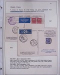 48 plis dans un classeur de bureau blanc : L'aviation en Tunisie (1916 - 1946) dont accident de Burello à Marignane (9.2.38) et une lettre par avion AFF n°269