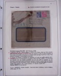 48 plis dans un classeur de bureau blanc : L'aviation en Tunisie (1916 - 1946) dont accident de Burello à Marignane (9.2.38) et une lettre par avion AFF n°269
