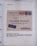 48 plis dans un classeur de bureau blanc : L'aviation en Tunisie (1916 - 1946) dont accident de Burello à Marignane (9.2.38) et une lettre par avion AFF n°269
