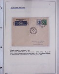 48 plis dans un classeur de bureau blanc : L'aviation en Tunisie (1916 - 1946) dont accident de Burello à Marignane (9.2.38) et une lettre par avion AFF n°269
