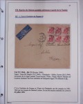 48 plis dans un classeur de bureau blanc : L'aviation en Tunisie (1916 - 1946) dont accident de Burello à Marignane (9.2.38) et une lettre par avion AFF n°269