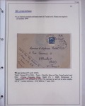 48 plis dans un classeur de bureau blanc : L'aviation en Tunisie (1916 - 1946) dont accident de Burello à Marignane (9.2.38) et une lettre par avion AFF n°269