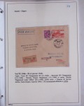 48 plis dans un classeur de bureau blanc : L'aviation en Tunisie (1916 - 1946) dont accident de Burello à Marignane (9.2.38) et une lettre par avion AFF n°269