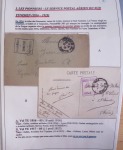 Collection de 126 plis : "Courriers aéropostaux vers et à partir de la Tunisie (1916 - 1943) dans un classeur de bureau blanc dont 4 plis Service postal aviation militaire sud tunisien