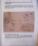 Collection de 126 plis : "Courriers aéropostaux vers et à partir de la Tunisie (1916 - 1943) dans un classeur de bureau blanc dont 4 plis Service postal aviation militaire sud tunisien