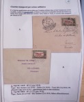 Collection de 126 plis : "Courriers aéropostaux vers et à partir de la Tunisie (1916 - 1943) dans un classeur de bureau blanc dont 4 plis Service postal aviation militaire sud tunisien