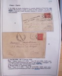 Collection de 126 plis : "Courriers aéropostaux vers et à partir de la Tunisie (1916 - 1943) dans un classeur de bureau blanc dont 4 plis Service postal aviation militaire sud tunisien