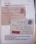 Collection de 126 plis : "Courriers aéropostaux vers et à partir de la Tunisie (1916 - 1943) dans un classeur de bureau blanc dont 4 plis Service postal aviation militaire sud tunisien