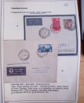 Collection de 126 plis : "Courriers aéropostaux vers et à partir de la Tunisie (1916 - 1943) dans un classeur de bureau blanc dont 4 plis Service postal aviation militaire sud tunisien