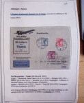 Collection de 126 plis : "Courriers aéropostaux vers et à partir de la Tunisie (1916 - 1943) dans un classeur de bureau blanc dont 4 plis Service postal aviation militaire sud tunisien