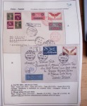 Collection de 126 plis : "Courriers aéropostaux vers et à partir de la Tunisie (1916 - 1943) dans un classeur de bureau blanc dont 4 plis Service postal aviation militaire sud tunisien