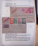 Collection de 126 plis : "Courriers aéropostaux vers et à partir de la Tunisie (1916 - 1943) dans un classeur de bureau blanc dont 4 plis Service postal aviation militaire sud tunisien